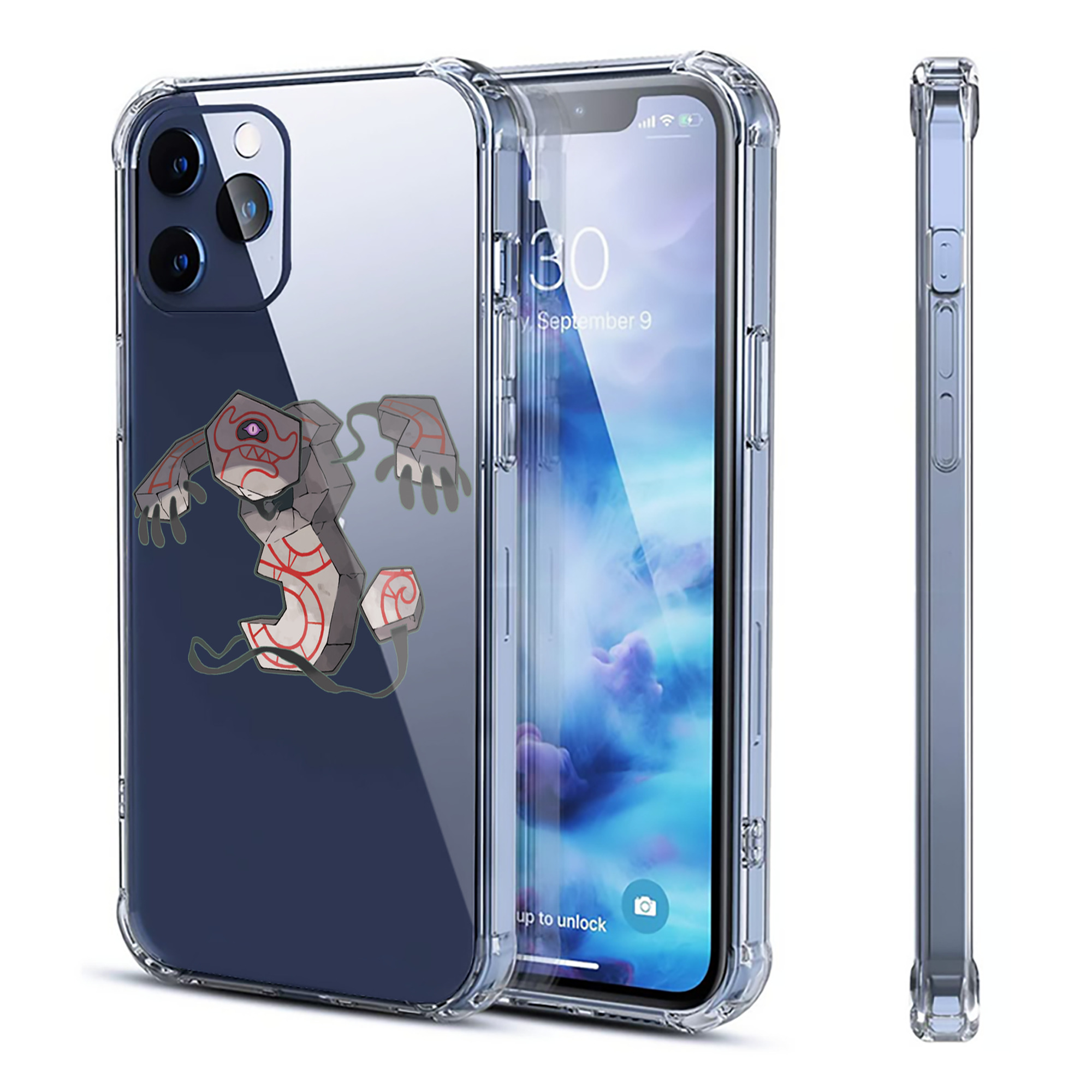 （画像用） ポケットモンスター Pokémon 【iPhone 12シリーズ対応】透明スマホケース（クリアソフトケース）